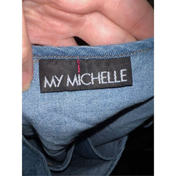 Vintage Y2K Jean Denim Mini Skirt 100% Cotton XS-S - Picture 4 of 8